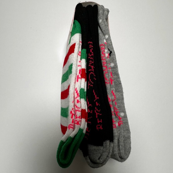 NWT Betsey Johnson | Holiday 3 Pair Package Crew Socks - Picture 2 of 3